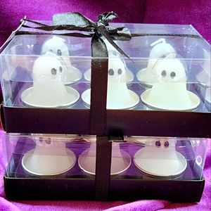2 Boxes of Mini Ghost Tealights Mini Ghost Candles Halloween Decor